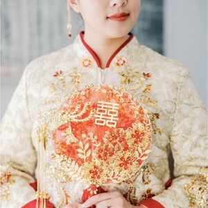 Chinese Phoenix Bridal Fan